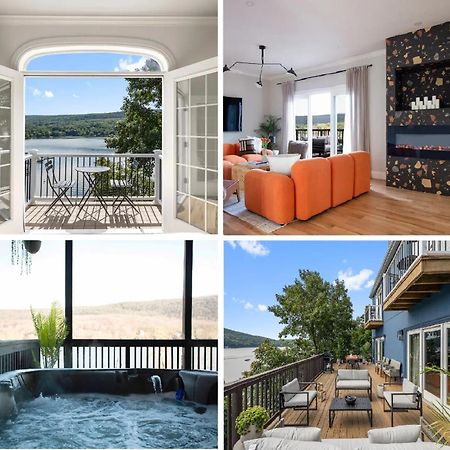 Lakeview House - Hot Tub - Firepit - Stunning Views - Spacious Deck - Cozy Living Room - Bar Greenwood Lake Exteriör bild