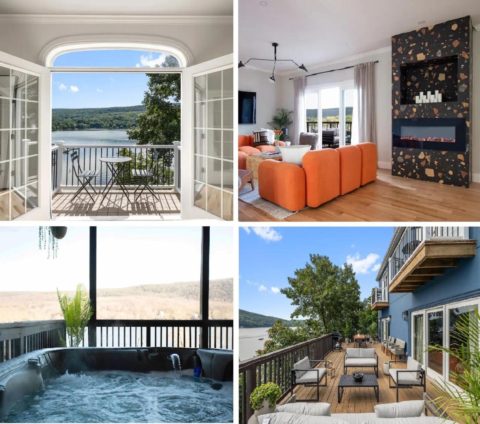 Lakeview House - Hot Tub - Firepit - Stunning Views - Spacious Deck - Cozy Living Room - Bar Greenwood Lake Exteriör bild